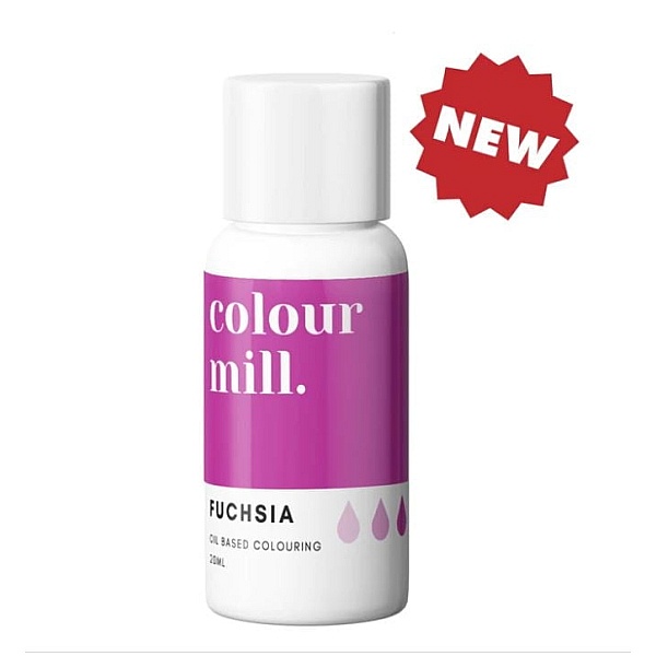 Colorant pt Ciocolată ,Crema de Unt etc.- Fuchsia, 20 ml-Colour Mill - Anyta Cooking	