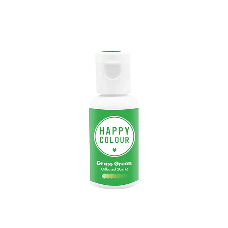Colorant pt Ciocolată ,Crema de Unt etc.- GRASS GREEN, 20 ml- Happy Colour