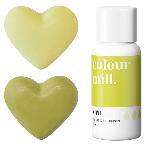 Colorant pt Ciocolată ,Crema de Unt etc.-Kiwi, 20 ml-Colour Mill