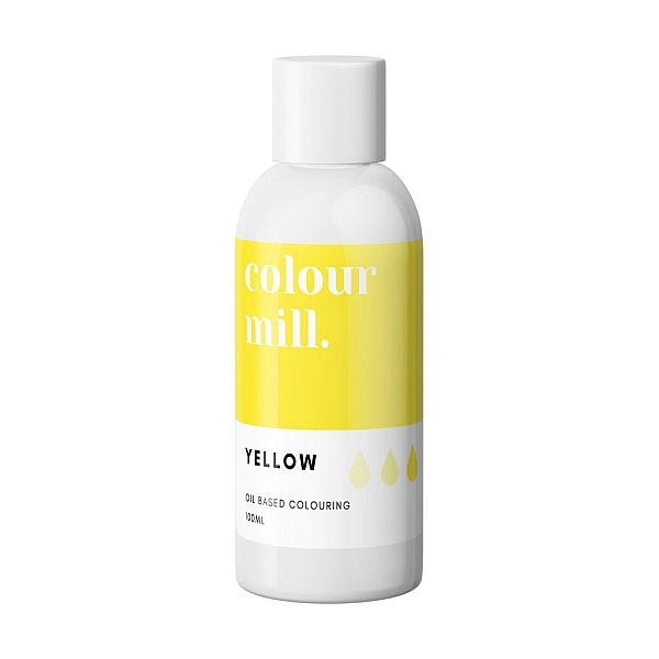 Colorant pt Ciocolată ,Crema de Unt etc.- Yellow , 100 ml-Colour Mill - Anyta Cooking