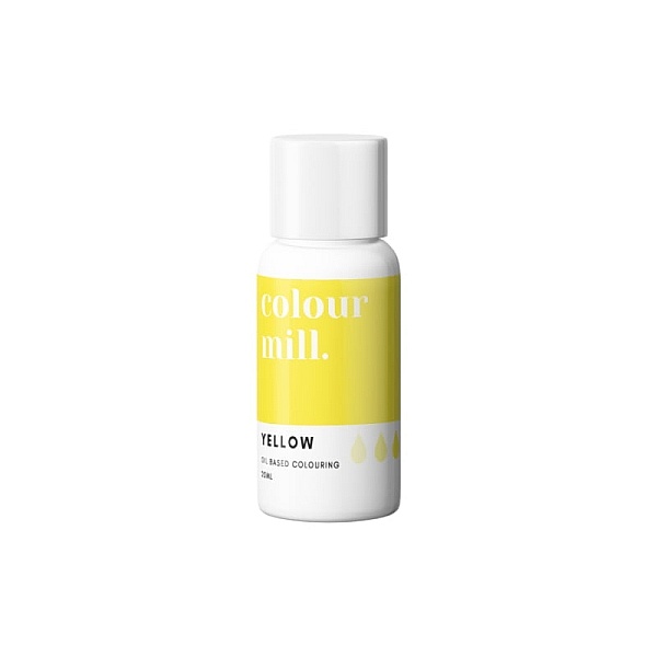 Colorant pt Ciocolată ,Crema de Unt etc.-Yellow, 20 ml-Colour Mill - Anyta Cooking