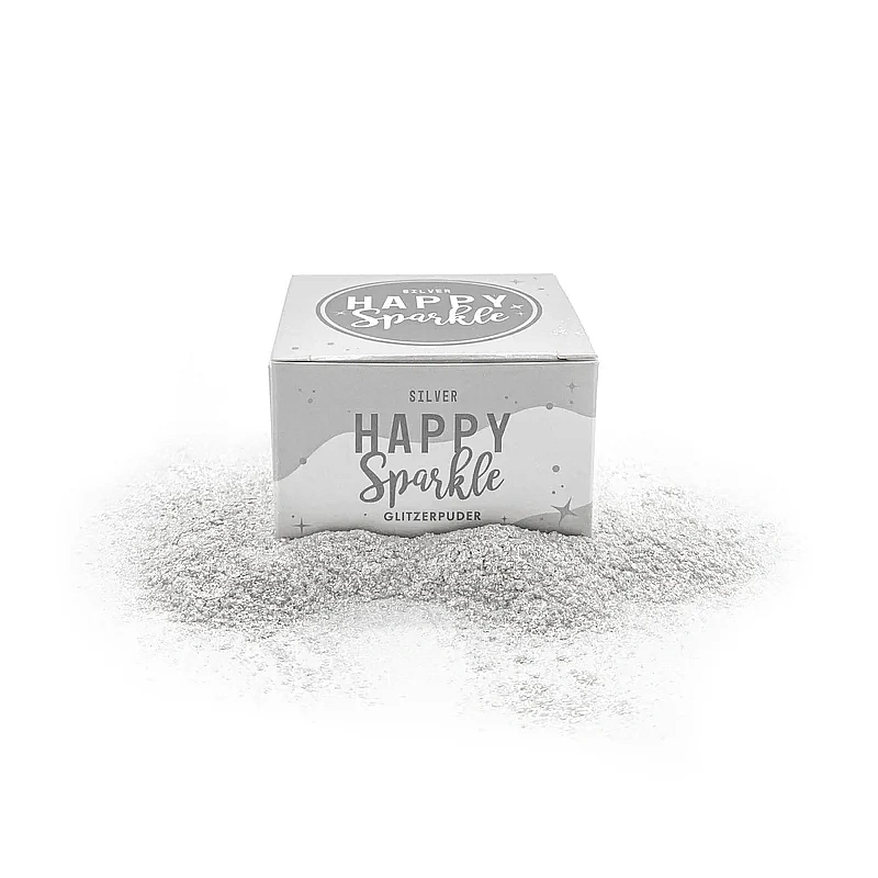 Colorant Pudra Argintiu Sclipicios - Silver - 8 gr - Happy Sprinkles