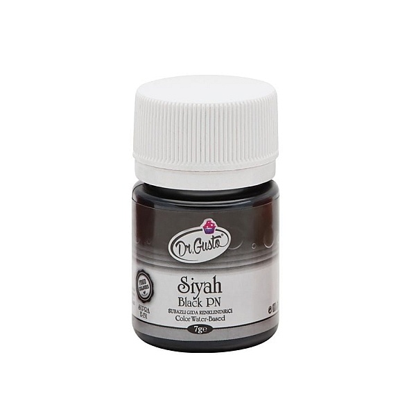 Colorant pudra hidrosolubil (se dizolva in apa) -NEGRU - 10 gr - Dr Gusto - Anyta Cooking