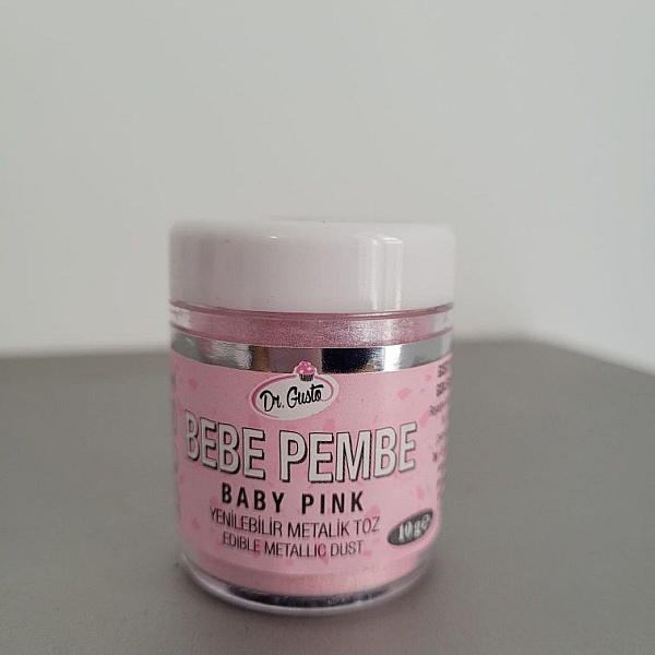 Colorant Pudra Metalizat -Roz Bebe / Bebe Pembe - 10 gr - Dr gusto - Anyta Cooking