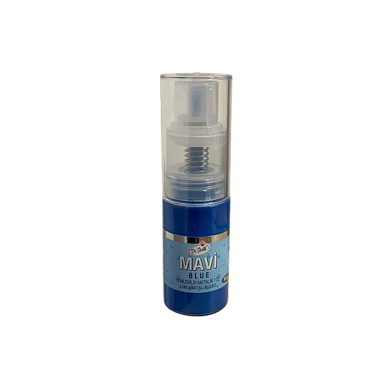 Colorant Pudra Metalizat Spray Pompita - 10 gr - Albastru MAVI BLUE - Dr Gusto