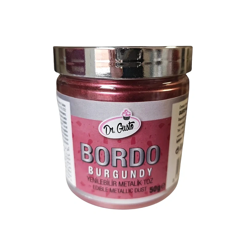 Colorant Pudra Metalizat - Wine Red / Bordo - 50 gr - Dr gusto