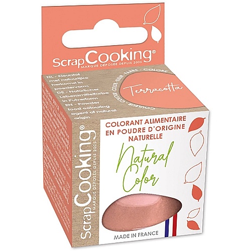 Colorant pudra natural TERRACOTTA 10g - SCRAPCOOKING 