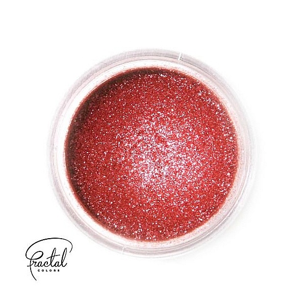 Colorant Pudră Mată Alimentar  - SHINE SPARKLING DEEP RED -2,5 gr- Fractal 