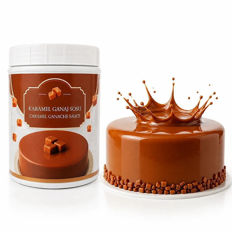  Crema Ganache Premium CARAMEL - (gata de utilizare) -1 kg - Anyta Cooking