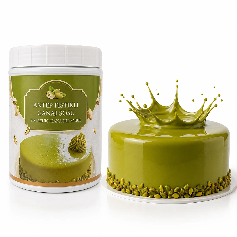 Crema Ganache Premium - FISTIC - (gata de utilizare) - 1kg-  Anyta Cooking 