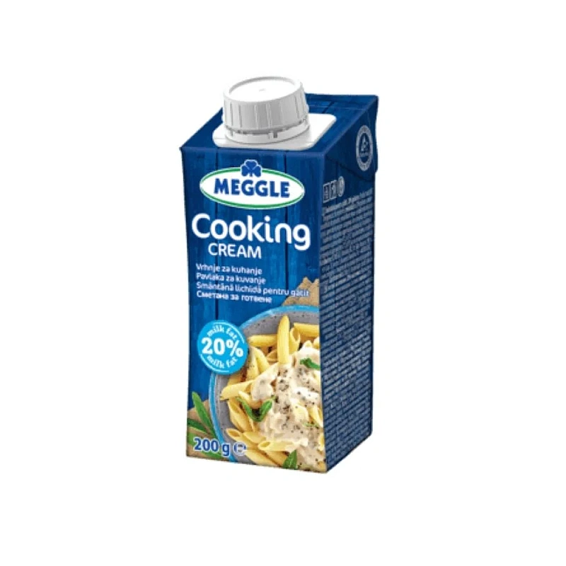 Crema / Smantana lichida pentru gatit, 20% grasime - 200g - Meggle