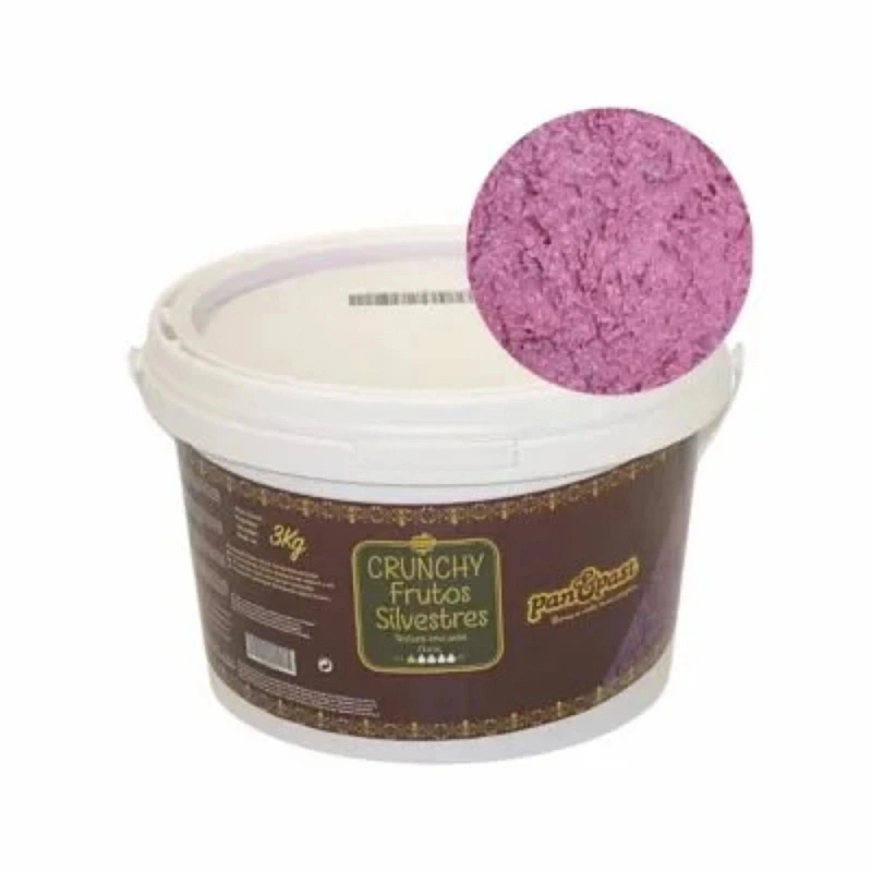 Crema de ciocolata alba cu fructe de pădure si fulgi crocanti - 3kg -Crunchy Frutos Silvestres