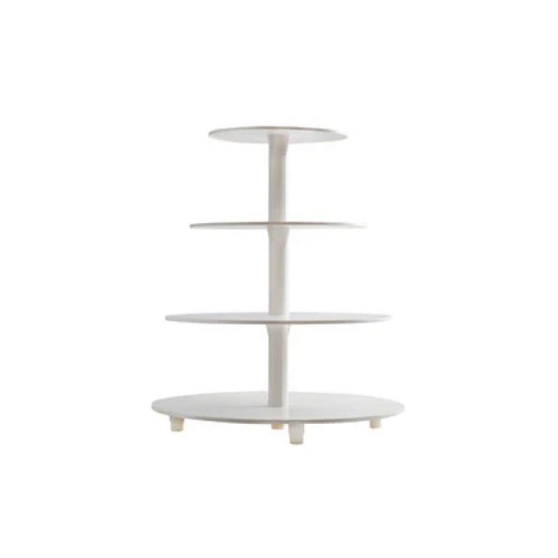 Suport Tort Plastic 4 etaje - 510mm inaltime, 340mm diametru