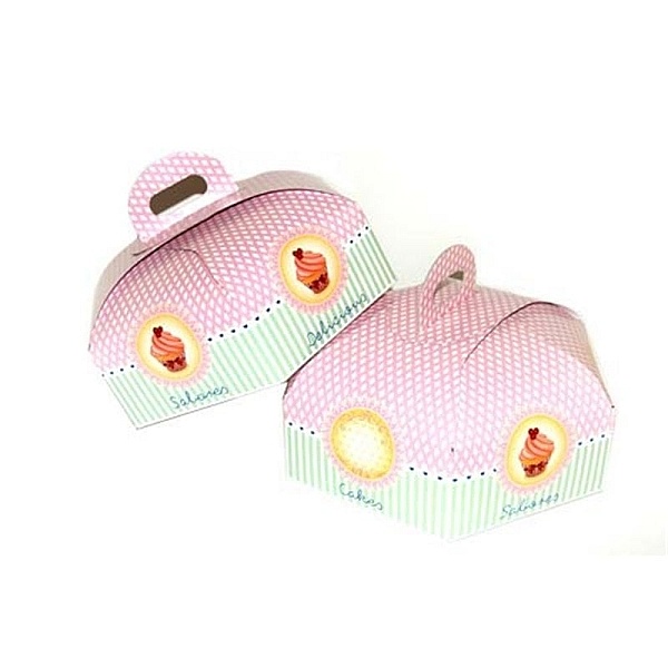 Cutie Tort Roz / Verde pal - 30 CM cu inaltime aprox 8 CM - Anyta Cooking	