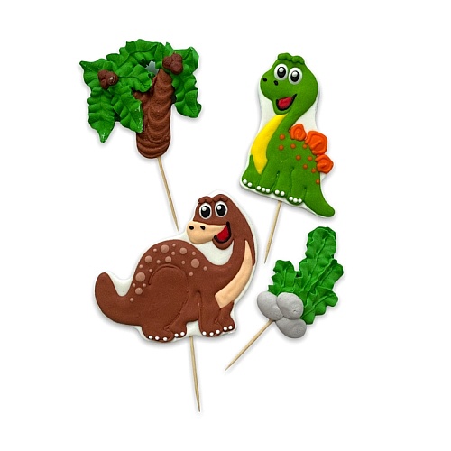  Decor comestibil - &bdquo;Dinozauri 2D Nr. 2" - Anyta Cooking 