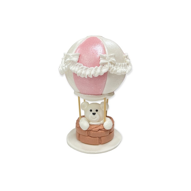 Decor comestibil -  Urs pe balon roz   - Anyta Cooking