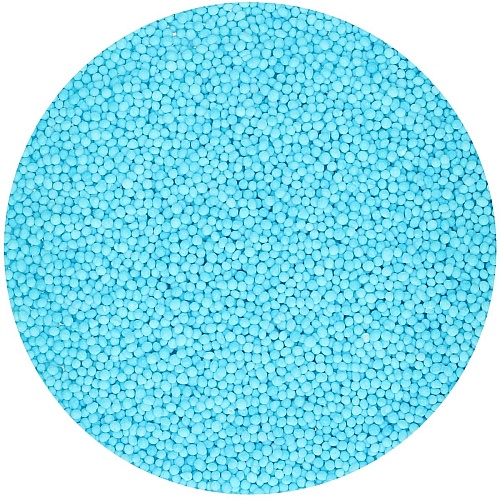 Perle / Perlute din zahar 1,5mm &ndash; ALBASTRU DESCHIS - LIGHT BLUE &ndash; 80gr - Funcakes