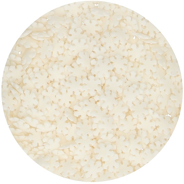 Decor din zahar &ndash; Snowflakes White &ndash; 50 Gr &ndash; Funcakes - Anyta Cooking