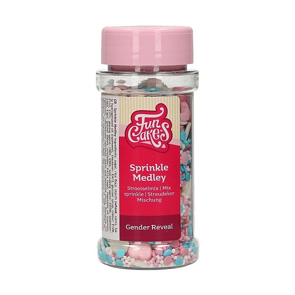 Decor din zahar -SPRINKLE GENDER REVEAL 65 G - Funcakes - Anyta Cooking