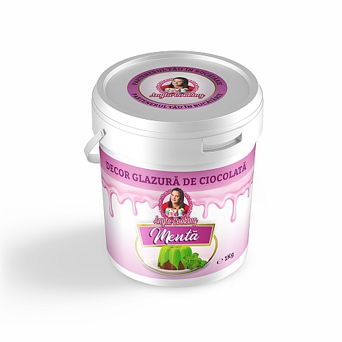 Decor Glazură de Ciocolată &ndash; MENTA &ndash; 1kg &ndash; Anyta Cooking