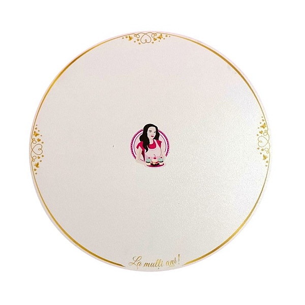 Disc Tort cu &uml;La Multi Ani&uml;- EXTRA TARE- MDF - 26 cm &Oslash; - Anyta Cooking - Anyta Cooking	