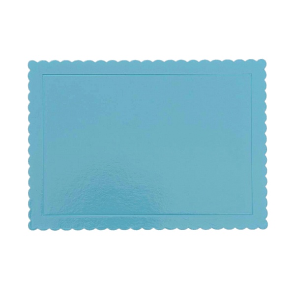 Disc Tort Rectangular Extra Tare 3mm gros - ALBASTRU BEBE - 25 X 35  CM