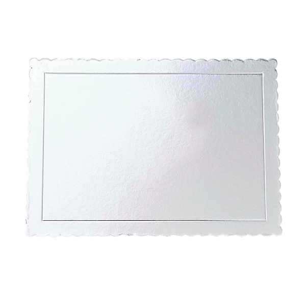 Disc Tort Rectangular Extra Tare 3mm gros - ARGINTIU - 25 X 35 CM - Anyta Cooking	