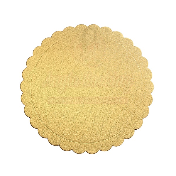 Disc tort rotund ondulat auriu - 35 cm x 2mm grosime-Anyta Cooking 