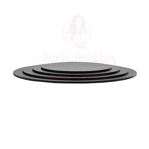 Disc tort rotund Extra Tare NEGRU - 5mm - Anyta Cooking