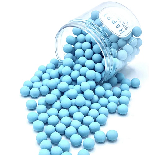 Decor din ciocolata DULL BLUE CHOCO M - 90 gr - Happy Sprinkles