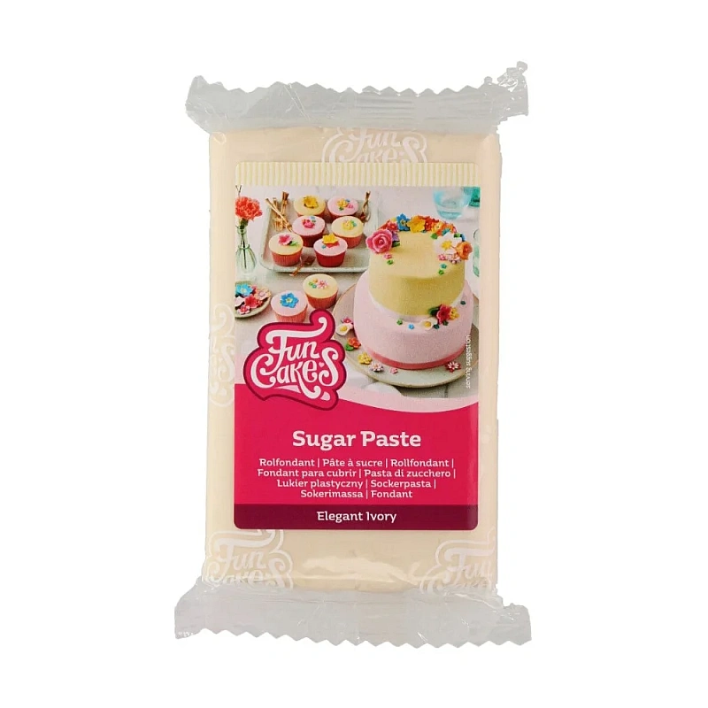 Fondant / Pasta de zahar - Ivory - 250g - FunCakes