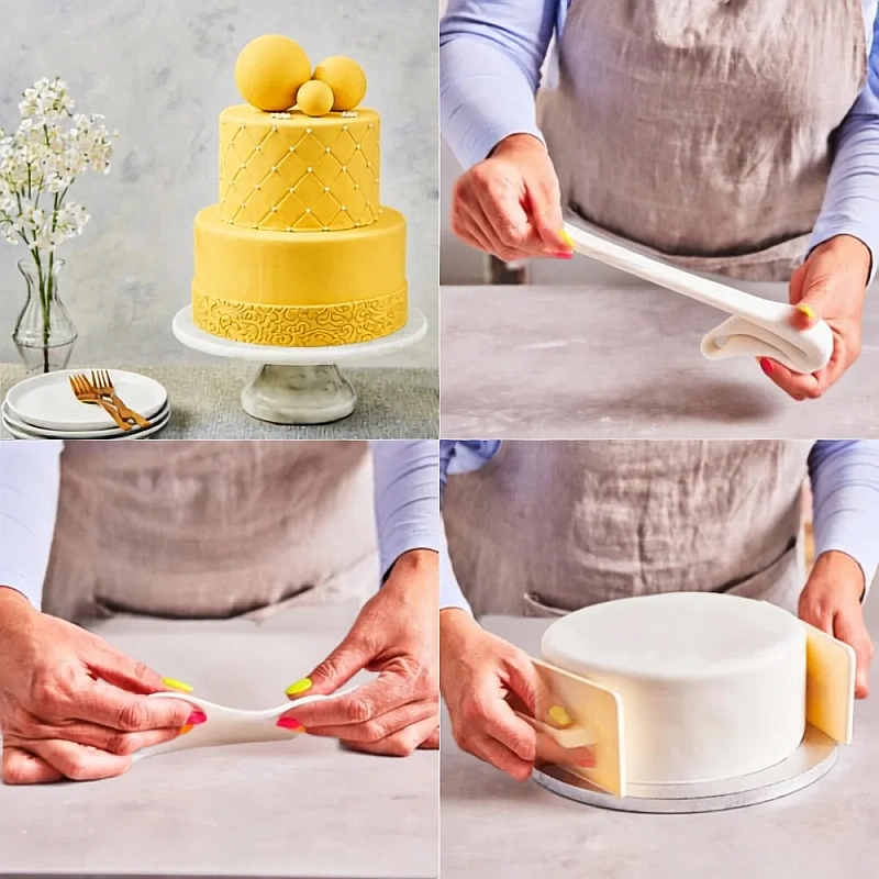 Fondant / Pasta de zahar - Galben Electric - 250g - FunCakes