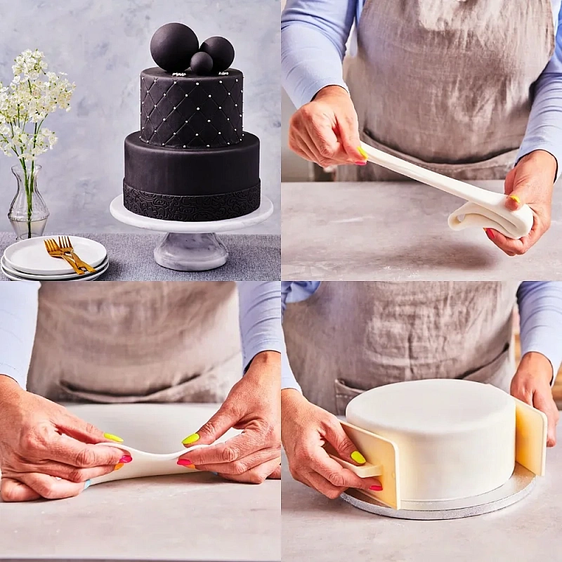 Fondant / Pasta de zahar - Negru - 500g - FunCakes