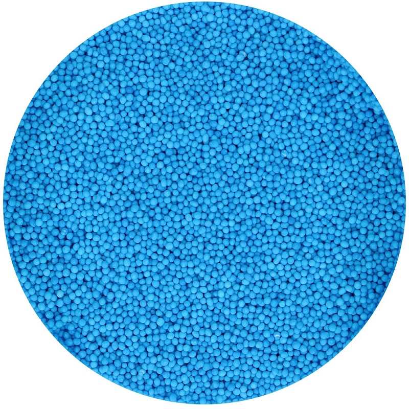 Perle / Perlute din zahar 1,5mm &ndash; NONPAREILS Albastru/Blue &ndash; 80gr - Funcakes