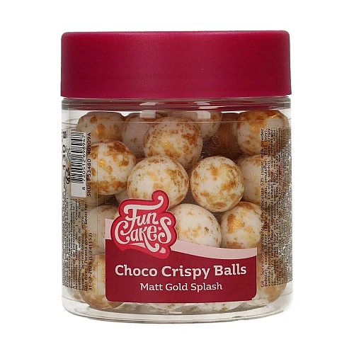 Bilele crocante de ciocolată-(&oslash;15 mm) &ndash; MATT GOLD SPLASH -130gr - Funcakes