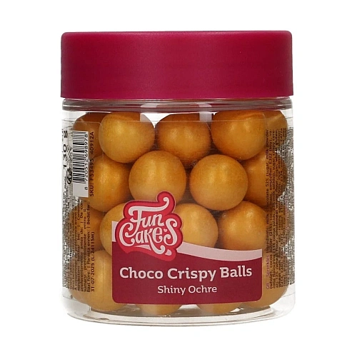 Bilele crocante de ciocolată-(&oslash;15 mm) &ndash; SHINY OCHRE - -130gr - Funcakes
