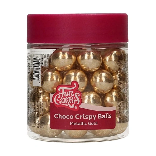 Bilele crocante de ciocolată-(&oslash;15 mm) &ndash; GORGEOUS METALLIC GOLD -130gr - Funcakes