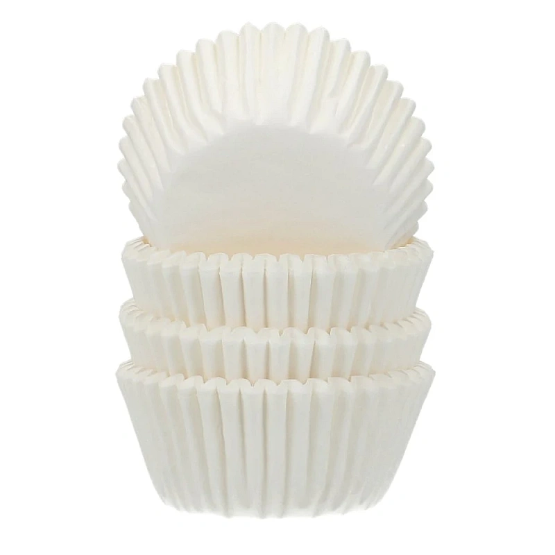 Set 500 buc - Mini forme de copt albe - FunCakes 