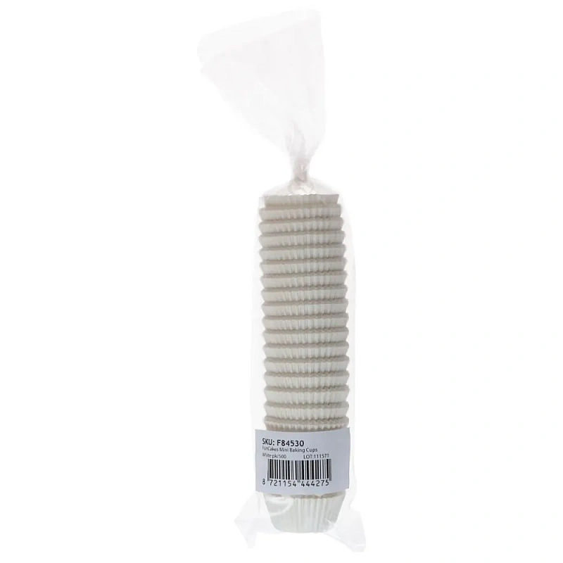 Set 500 buc - Mini forme de copt albe - FunCakes 