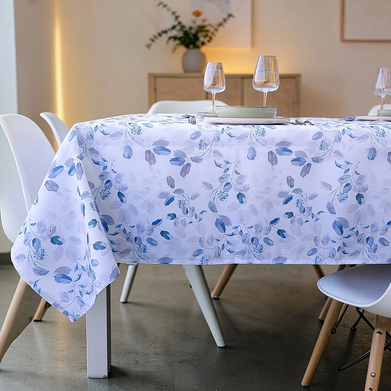 Față de masă antipete Frunze Verzi 240 x 150 cm, poliester impermeabil &ndash; Anyta Cooking