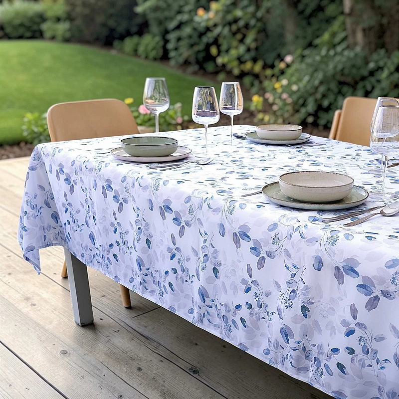 Față de masă antipete Frunze Verzi 240 x 150 cm, poliester impermeabil &ndash; Anyta Cooking