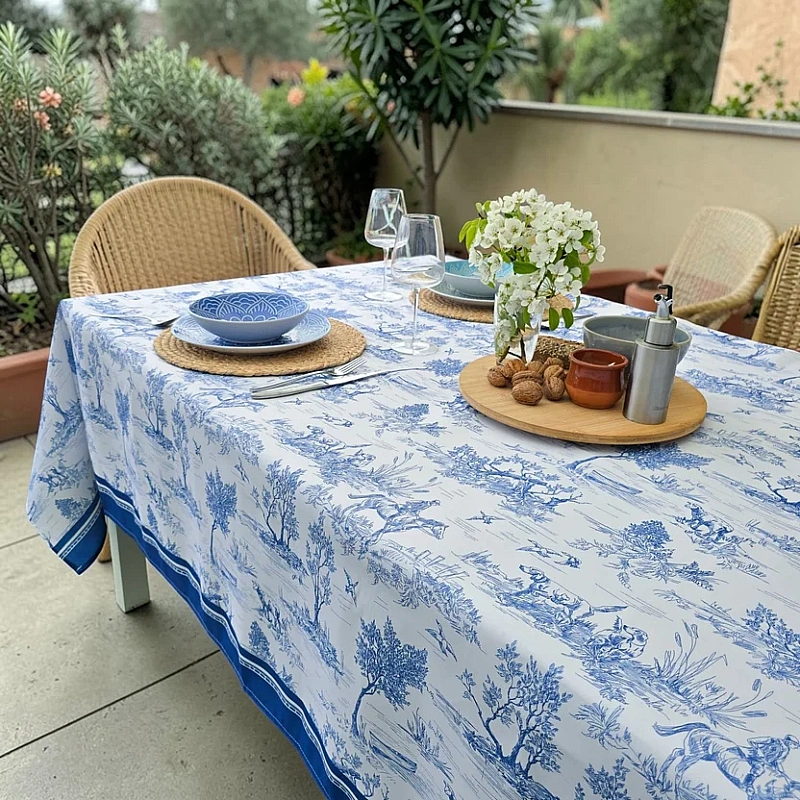 Față de masă antipete Pădure Albastră 240x150 cm &ndash; Anyta Cooking