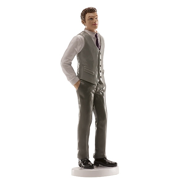 Figurina necomestibila Nunta Mire Vesta Gri - 16 CM - DeKora - Anyta Cooking	