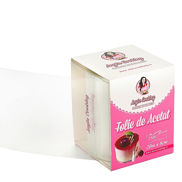 Folie de Acetat 150mx,Calitate Superioara-8 cmx20m lungime-Anyta Cooking - Anyta Cooking