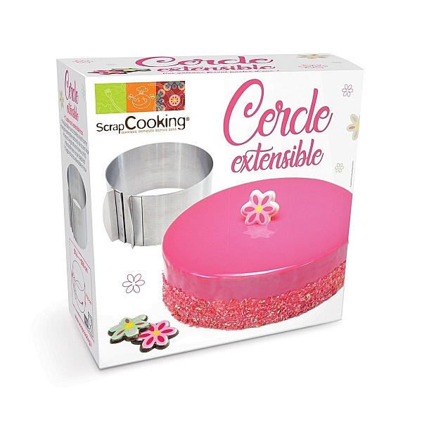 Foma de copt detasabil din otel inoxadibil-&Oslash;16-30CM-Scrapcooking - Anyta Cooking