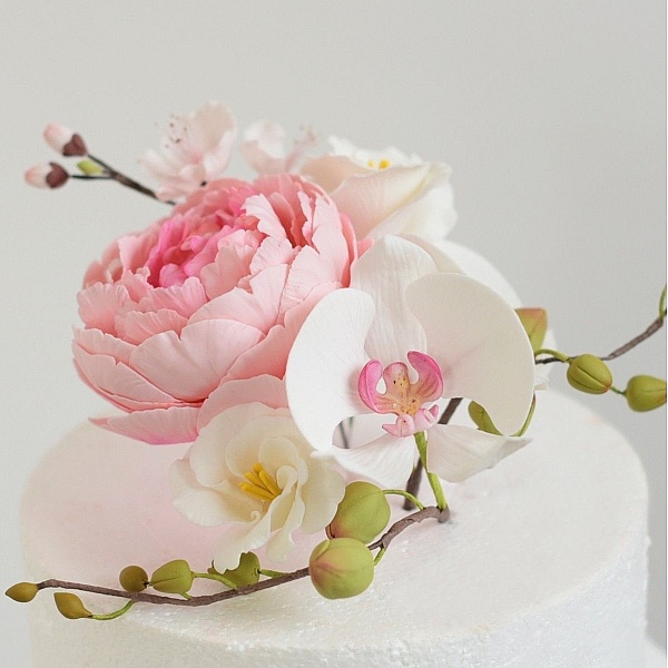 Fondant pentru modelare flori GUM PASTE- ALB/WHITE - 1KG - Funcakes - Anyta Cooking