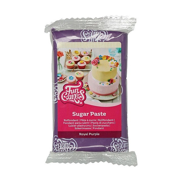 Fondant -ROYAL PURPLE -250 GR- Funcakes - Anyta Cooking