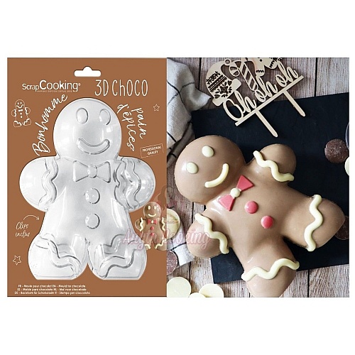 Forma pt ciocolata 3D Om Turta Dulce &ndash; GINGERBREAD &ndash; Scrapcooking