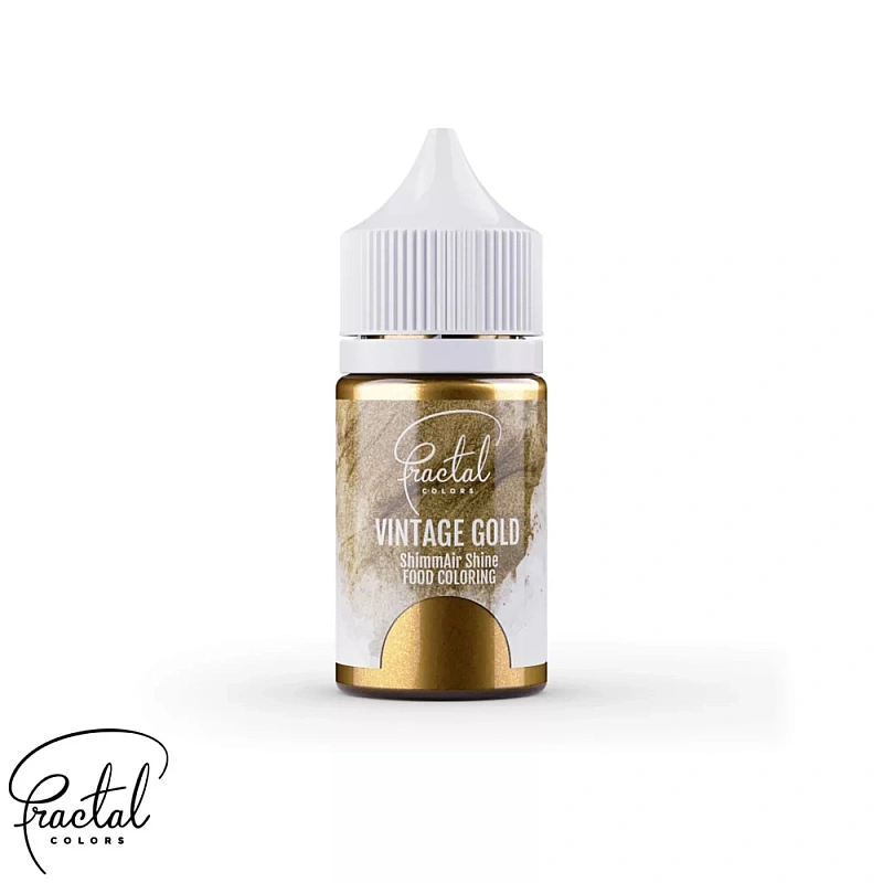 Colorant Alimentar lichid pt aerograf - VINTAGE GOLD - 33g - Fractal