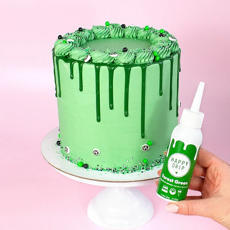 Glazură Drip pentru Tort - Happy Drip Forest Green (Verde Pădure) - 130g - Happy Sprinkles